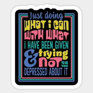 What I can Sticker